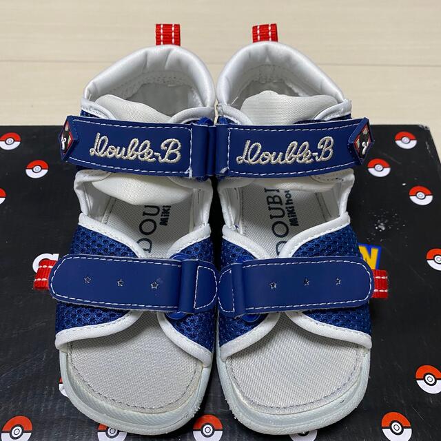 DOUBLE.B(ダブルビー)のダブルB☆サンダル（ネイビー） キッズ/ベビー/マタニティのキッズ靴/シューズ(15cm~)(サンダル)の商品写真