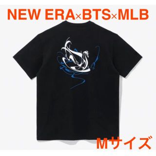 ニューエラー(NEW ERA)のNEW ERA×BTS×MLBコラボTシャツM （ブラック）ブラックスワン(Tシャツ/カットソー(半袖/袖なし))