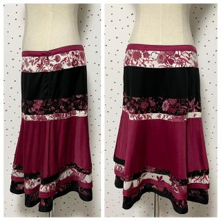 Gucci - 本物 グッチ 花柄 フラワー フローラル ティアード フレア