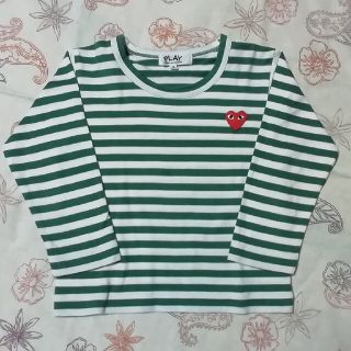 コムデギャルソン(COMME des GARCONS)のサイズ2 プレイ コムデギャルソン 長袖Tシャツ(Tシャツ/カットソー)