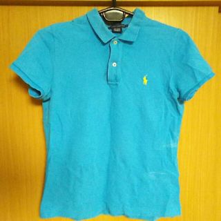 ポロラルフローレン(POLO RALPH LAUREN)のPOLO RALPH LAURENポロシャツ水色ラルフローレンLスキニーフィット(ポロシャツ)