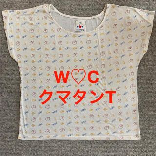 ダブルシー(wc)のw♡c クマタン総柄Tシャツ(Tシャツ(半袖/袖なし))