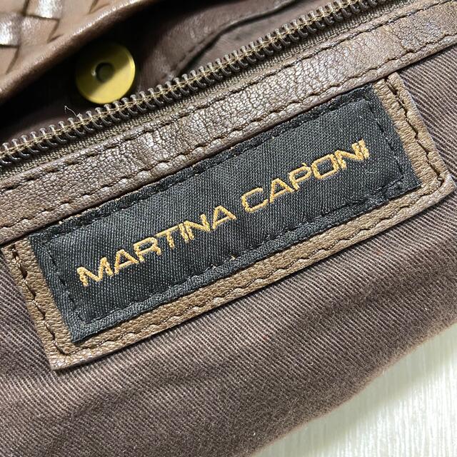 MARTINA CAPONI レザーメッシュ イントレチャート ショルダーバッグの