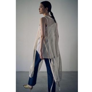 トゥデイフル(TODAYFUL)の【美品】完売 SEA(シー) MESH LONG CAPE ロングワンピース(ロングワンピース/マキシワンピース)