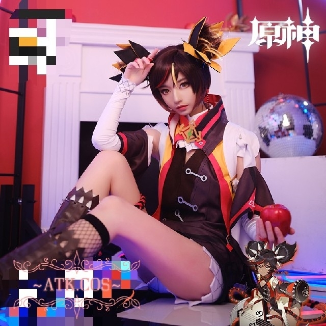 S⑨3 原神 辛炎 コスプレ 武器 模様 靴 ウィッグ 高品質の通販 S⑨3 原神 辛炎 コスプレ 武器 模様 靴 ウィッグ 高品質の通販