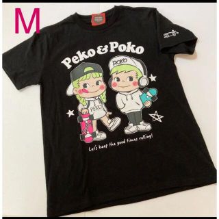 サンリオ(サンリオ)の新品未使用　タグ付き　サンリオ　ペコちゃん　ポコちゃん　Tシャツ M 黒　綿(Tシャツ/カットソー(半袖/袖なし))