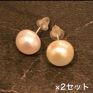 淡水パールピアス× 2セット(4コ)(ピアス)