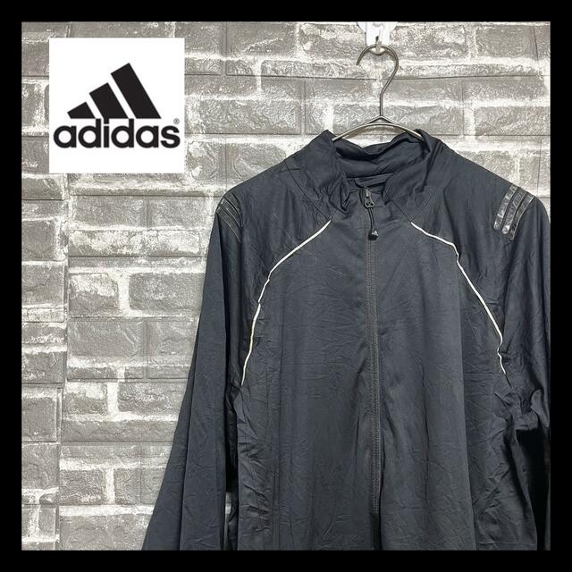 adidas - 90s【adidas】ナイロンジャケット 長袖 腕ロゴ チャック付きポケットの通販 by 【フォロー割実施中☆】プロフ必見‼