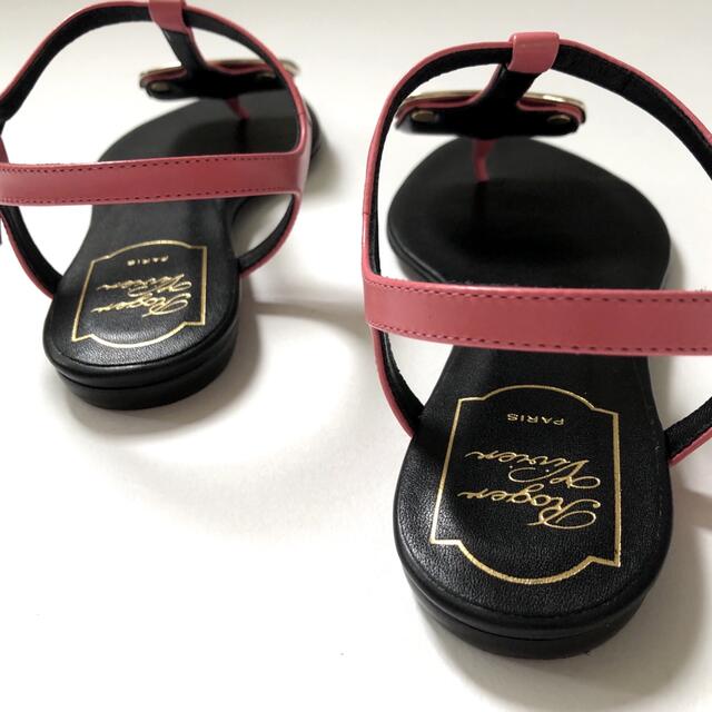 新品/36 Roger Vivier ロジェ ヴィヴィエ フラット サンダル www