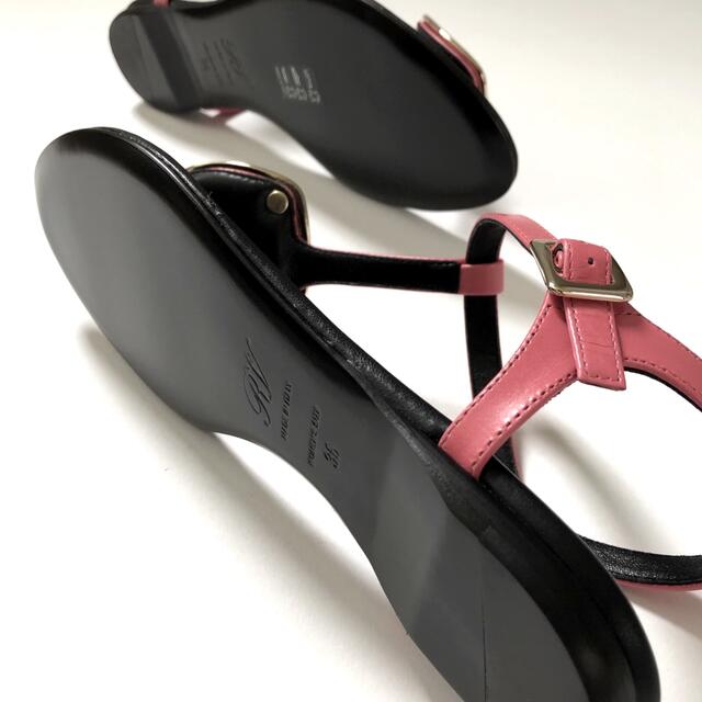 新品/36 Roger Vivier ロジェ ヴィヴィエ フラット サンダル www