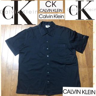 カルバンクライン(Calvin Klein)のカルバンクラインジーンズ　ブラック　ニットシャツ　裾出しクールビズ　(シャツ)