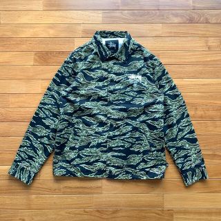 Stussy ワールドツアータイガーカモコーチジャケット ステューシー 迷彩 M