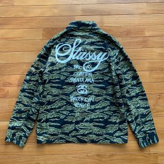 Stussy ワールドツアータイガーカモコーチジャケット ステューシー 迷彩 M