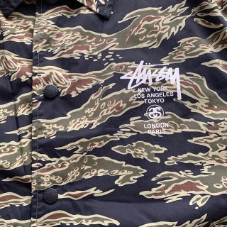 Stussy ワールドツアータイガーカモコーチジャケット ステューシー 迷彩 M
