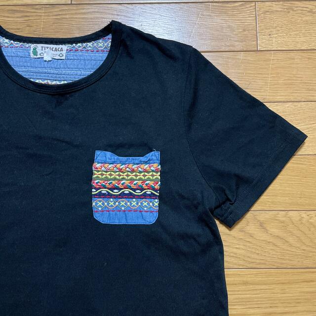 titicaca(チチカカ)のチチカカ 半袖Tシャツ カットソー 黒 レディースのトップス(Tシャツ(半袖/袖なし))の商品写真