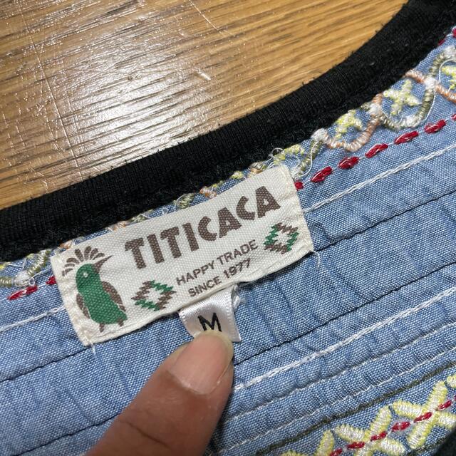 titicaca(チチカカ)のチチカカ 半袖Tシャツ カットソー 黒 レディースのトップス(Tシャツ(半袖/袖なし))の商品写真