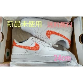 ナイキ(NIKE)の最終値下げ ナイキ エアフォース1 ウィメンズ 24cm オレンジペイズリー(スニーカー)