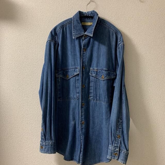 メンズ90s Calvin Klein デニムシャツ