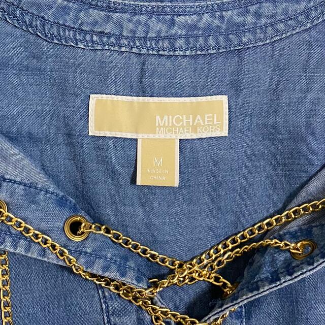 Michael Kors(マイケルコース)の★美品★MICHAEL KORS マイケルコース　デニム調ワンピース レディースのワンピース(ひざ丈ワンピース)の商品写真