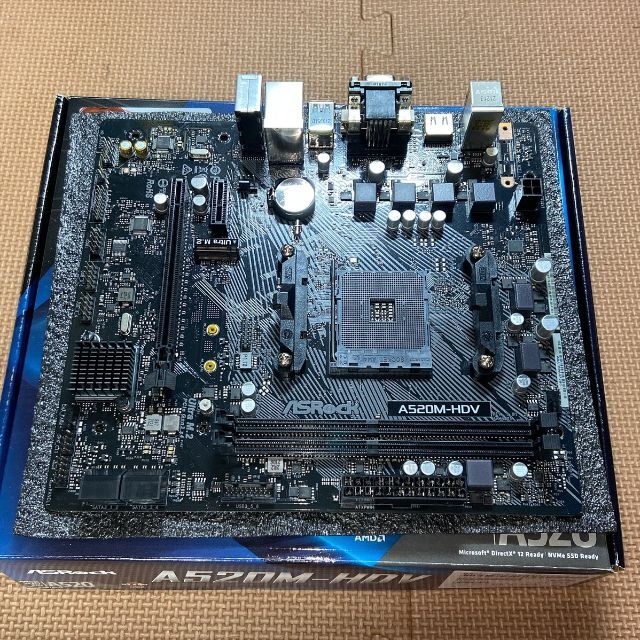 ASRock A520M-HDV MicroATX AM4 マザーボード 2