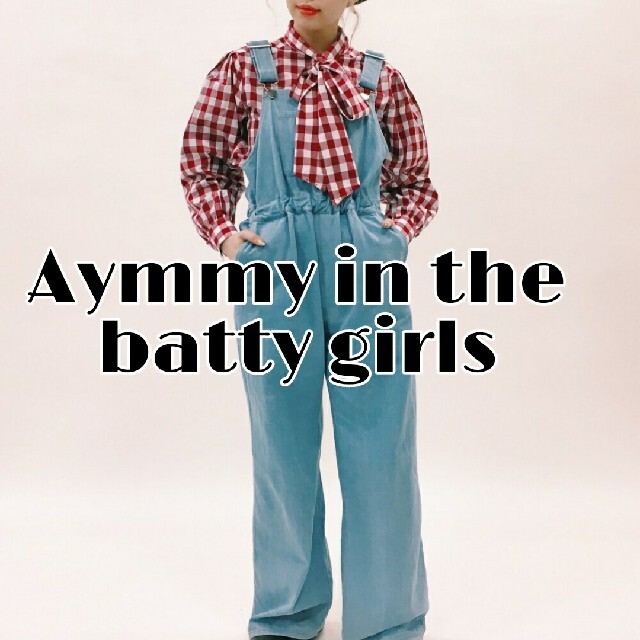 Aymmy in the batty girls(エイミーインザバッティーガール)のAymmy in the batty girls バックリボンオーバーオール レディースのパンツ(サロペット/オーバーオール)の商品写真