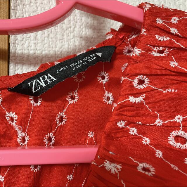 ZARA(ザラ)のZARA♡カットワーク刺繍ロングワンピース レディースのワンピース(ロングワンピース/マキシワンピース)の商品写真