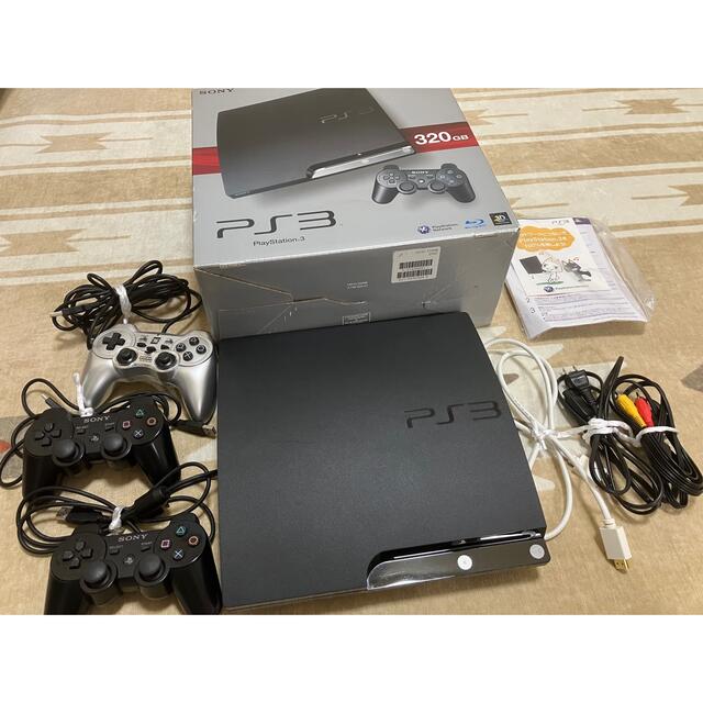 エンタメホビー【・箱あり】PS3 本体+コントローラー3個+HDMIケーブル