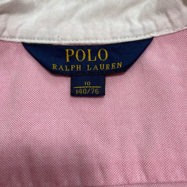 POLO RALPH LAUREN(ポロラルフローレン)のラルフローレン　ワンピース　140 ピンク　半袖 キッズ/ベビー/マタニティのキッズ服女の子用(90cm~)(ワンピース)の商品写真