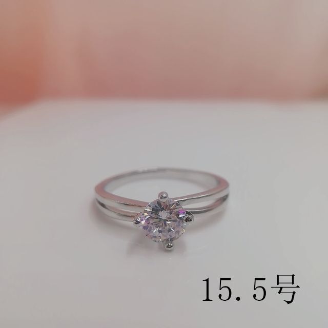 tt15052閉店セール15.5号リング優雅細身優雅リングジルコニアリング レディースのアクセサリー(リング(指輪))の商品写真