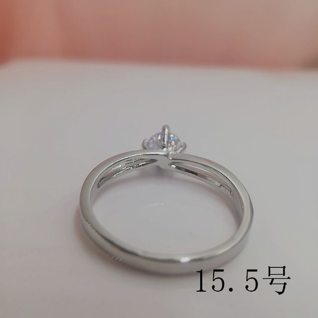 tt15052閉店セール15.5号リング優雅細身優雅リングジルコニアリング レディースのアクセサリー(リング(指輪))の商品写真