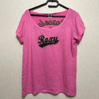 ロキシー(Roxy)のROXY tシャツ カットソー ピンク M(Tシャツ/カットソー(半袖/袖なし))