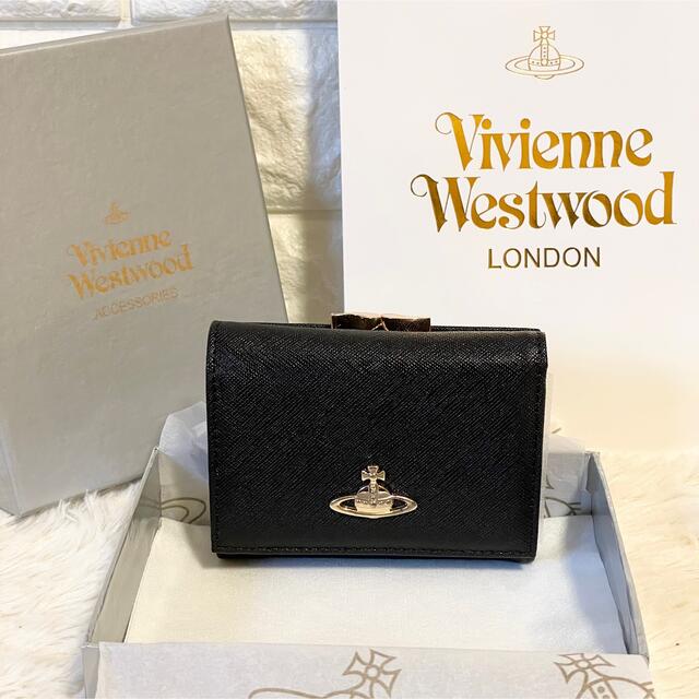 Vivienne Westwood(ヴィヴィアンウエストウッド)の【新品】ヴィヴィアンウエストウッド がま口 　三つ折り財布 レディースのファッション小物(財布)の商品写真