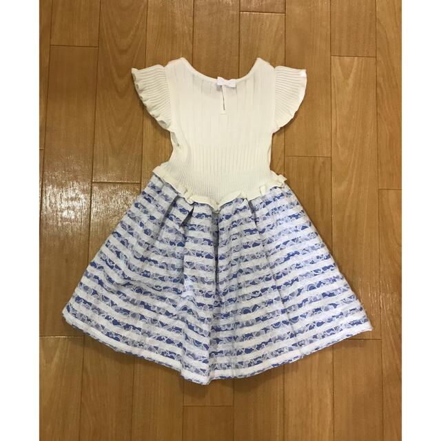 TOCCA(トッカ)のTOCCA 上品 ドッキング ワンピース 90 キッズ/ベビー/マタニティのキッズ服女の子用(90cm~)(ワンピース)の商品写真