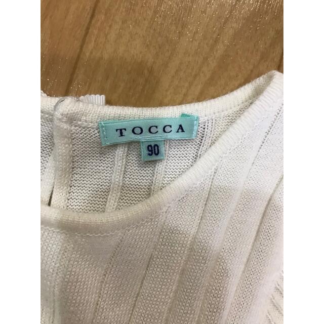 TOCCA(トッカ)のTOCCA 上品 ドッキング ワンピース 90 キッズ/ベビー/マタニティのキッズ服女の子用(90cm~)(ワンピース)の商品写真