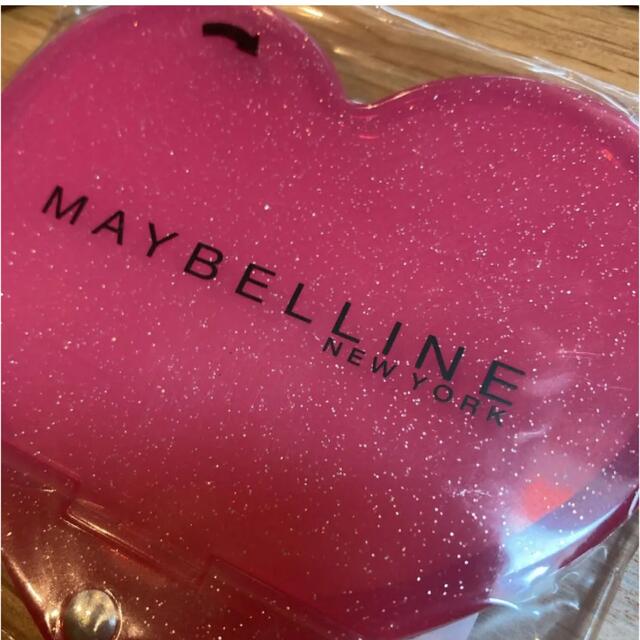 MAYBELLINE(メイベリン)のメイベリン ニューヨーク ハート型スライドミラー新品 レディースのファッション小物(ミラー)の商品写真