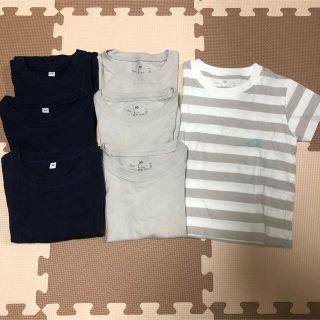 ムジルシリョウヒン(MUJI (無印良品))の無印♡90♡保育園用♡半袖Tシャツ7枚セット♡シミ汚れあり♡まとめ売り♡(Tシャツ/カットソー)