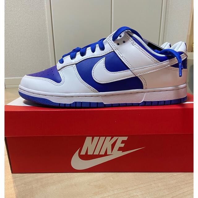 NIKE　ダンク Low Racer　Blue and White 28cm