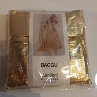 バグゥ(BAGGU)のBAGGUバグー STANDARD スタンダード　ゴールド(エコバッグ)