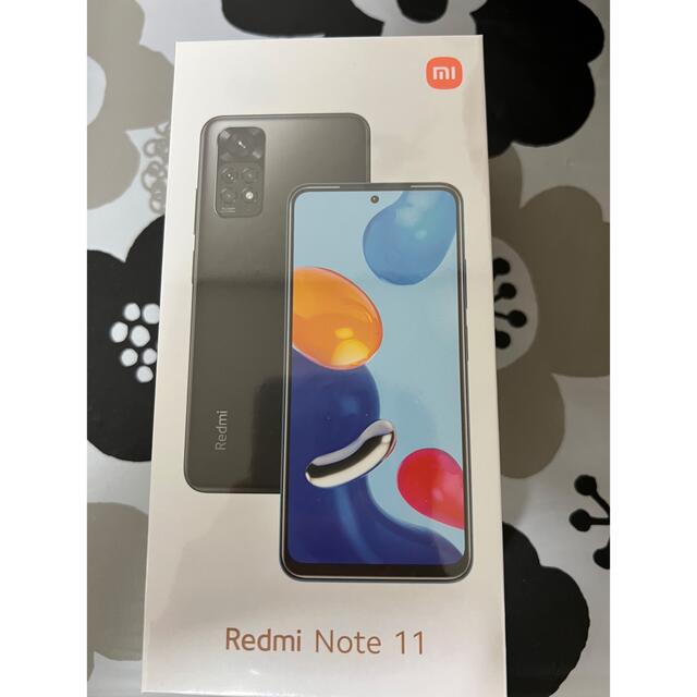 スマートフォン/携帯電話【新品未開封】Redmi Note 11 64GB グラファイトグレー