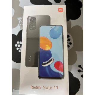 アンドロイド(ANDROID)の【新品未開封】Redmi Note 11 64GB グラファイトグレー(スマートフォン本体)