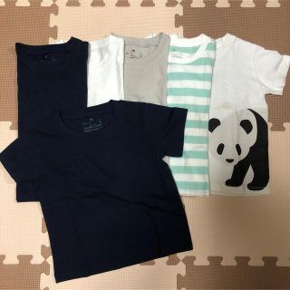 ムジルシリョウヒン(MUJI (無印良品))の無印♡90♡保育園用♡半袖Tシャツ6枚セット♡シミ汚れあり♡まとめ売り♡(Tシャツ/カットソー)