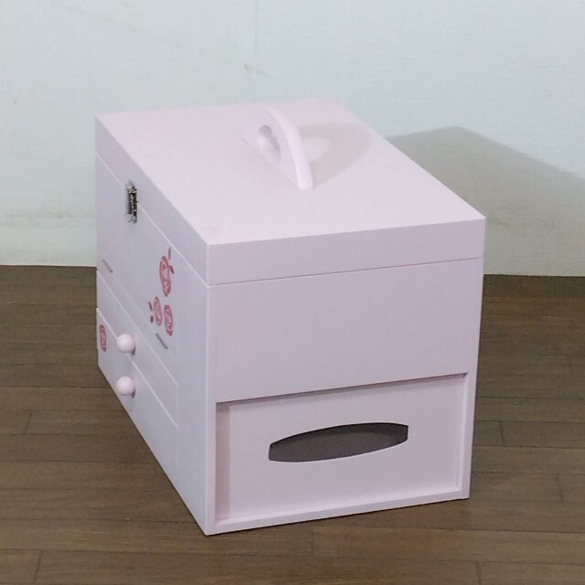 コスメボックス1面鏡 コスメ/美容のメイク道具/ケアグッズ(メイクボックス)の商品写真