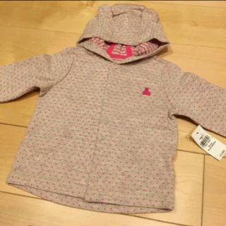 新品未使用タグ付き★babyGAP★くま耳パーカー★アウター★ドット★70cm(ジャケット/コート)