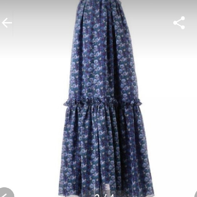 Drawer(ドゥロワー)のdrawerフラワーロングスカート レディースのスカート(ロングスカート)の商品写真