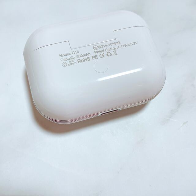 Ginova G16  ワイヤレスイヤホン AirPods Pro スマホ/家電/カメラのオーディオ機器(ヘッドフォン/イヤフォン)の商品写真