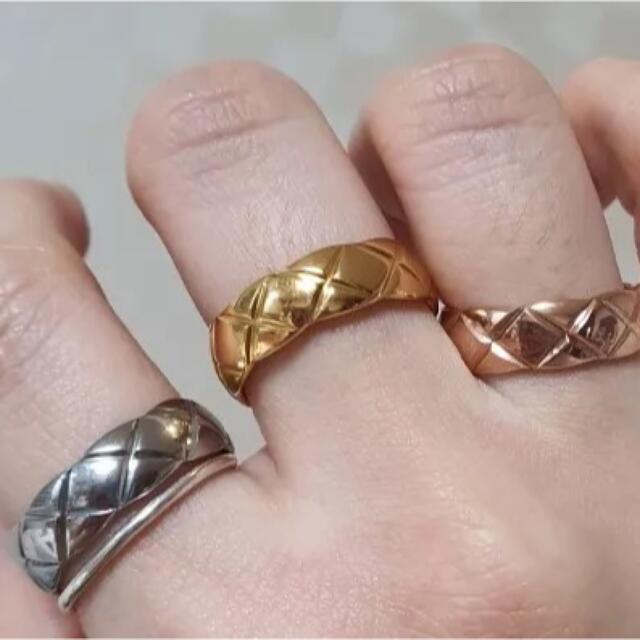 マトラッセリング イエローゴールド Matelassé ring レディースのアクセサリー(リング(指輪))の商品写真