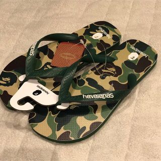 ハワイアナス(havaianas)の【新品未使用】A BATHING APE BAPE X HAVAIANAS (ビーチサンダル)