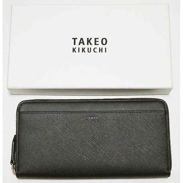 TAKEO KIKUCHI(タケオキクチ)のタケオキクチ ラウンドジップ 長財布 新品 カラー配色 ウォレット TAKEO メンズのファッション小物(長財布)の商品写真