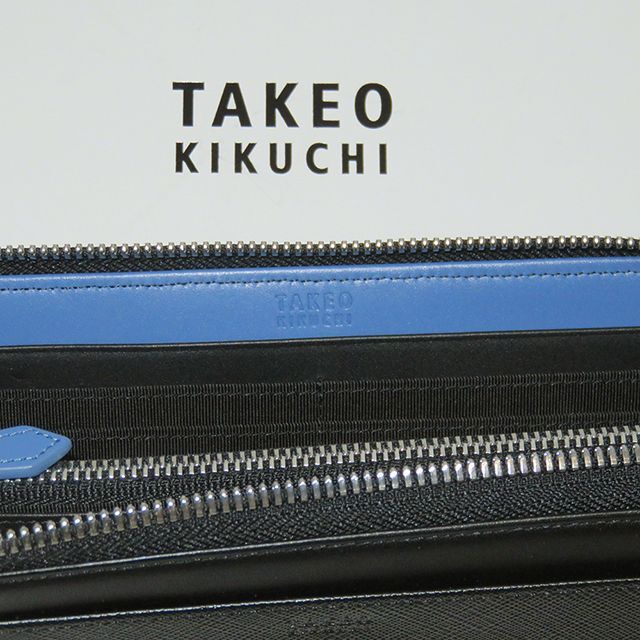 TAKEO KIKUCHI(タケオキクチ)のタケオキクチ ラウンドジップ 長財布 新品 カラー配色 ウォレット TAKEO メンズのファッション小物(長財布)の商品写真