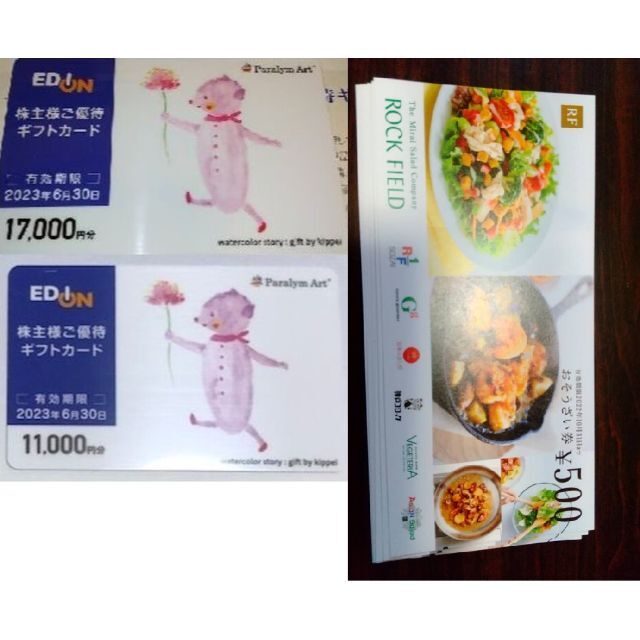 TR様専用 (匿名発送) エディオン 株主優待 27000円分-